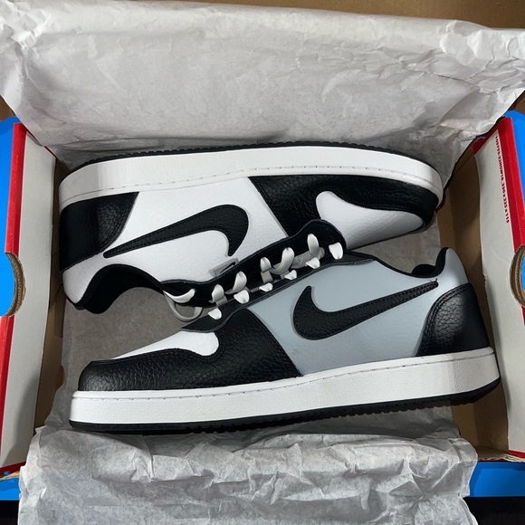 NEW Nike Ebernon Low Premium White/Black-Wolf Grey Men’s Size 10.5 
AQ17774-102 main image 4